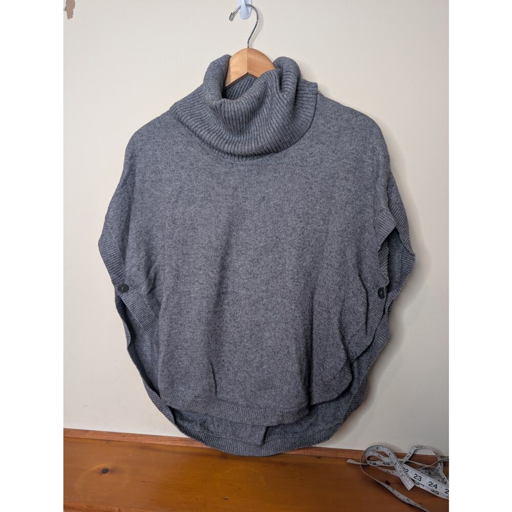 Sisters Sleeveless Turtleneck Knit Sweater – Women’s Medium – Gray